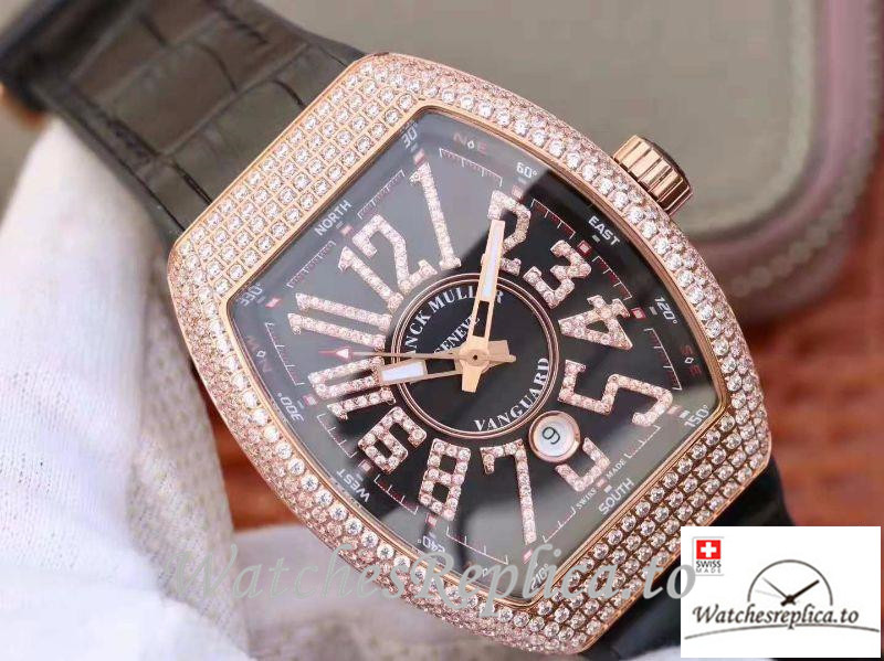 Swiss Franck Muller Vanguard Replica V45.SC.DT.D.NBR.CD.5N.NR Black ...