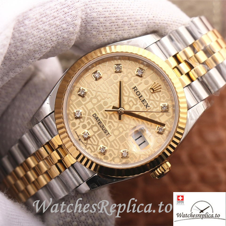 Swiss Rolex Datejust Replica 126233 Stainless steel strap 36MM - Replica Watches Shop