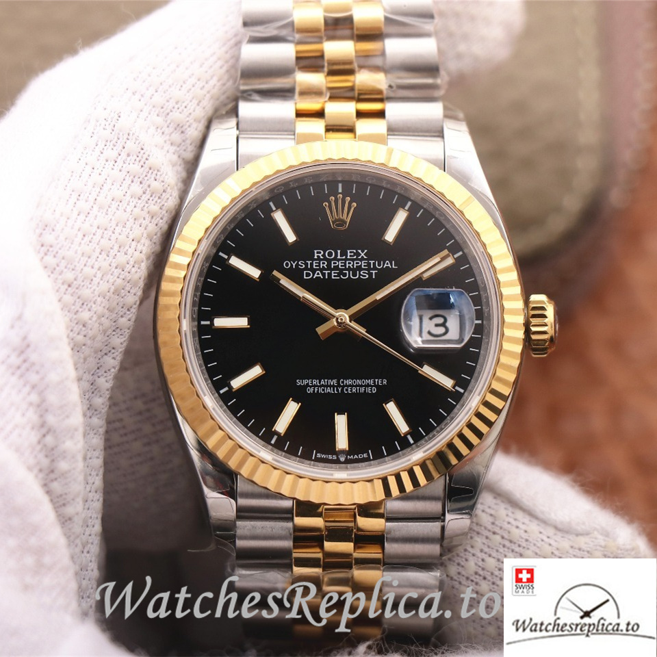 Swiss Rolex Datejust Replica 126233 Stainless steel strap 36MM - Replica Watches Shop