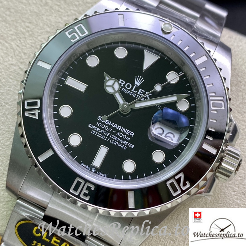 Swiss Rolex Submariner Replica 126610 Stainless steel strap 41MM Black Dial - Replica Watches Shop