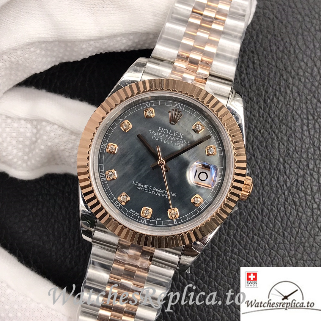 Swiss Rolex Datejust Replica Stainless steel strap 41MM Mother of pearl Dial - Replica Watches Shop