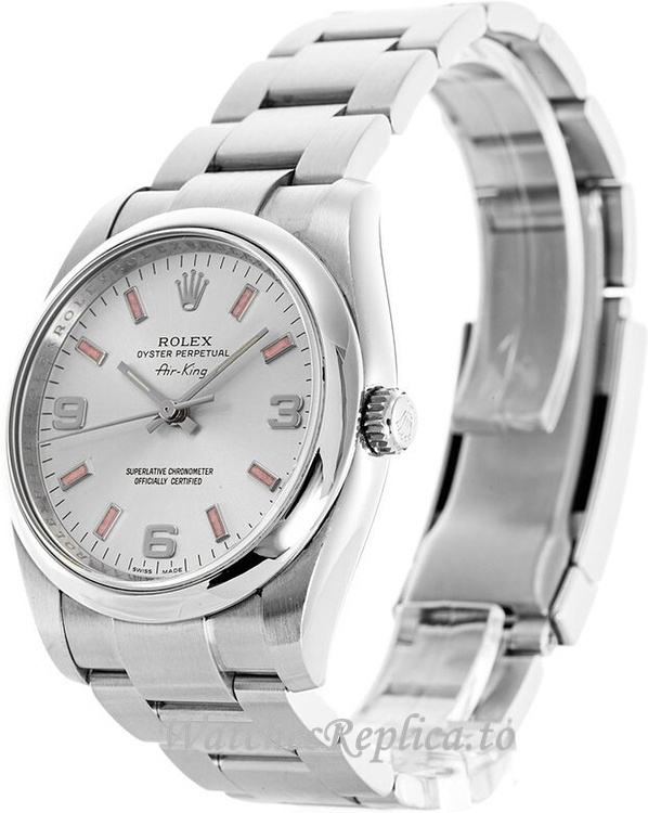 Replica Rolex Air King 114200-10 34MM Stainless steel strap Unisex Watch - Replica Watches Shop