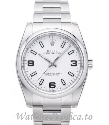 Replica Rolex Air King 114200-4 34MM Stainless steel strap Mens Watch - Replica Watches Shop