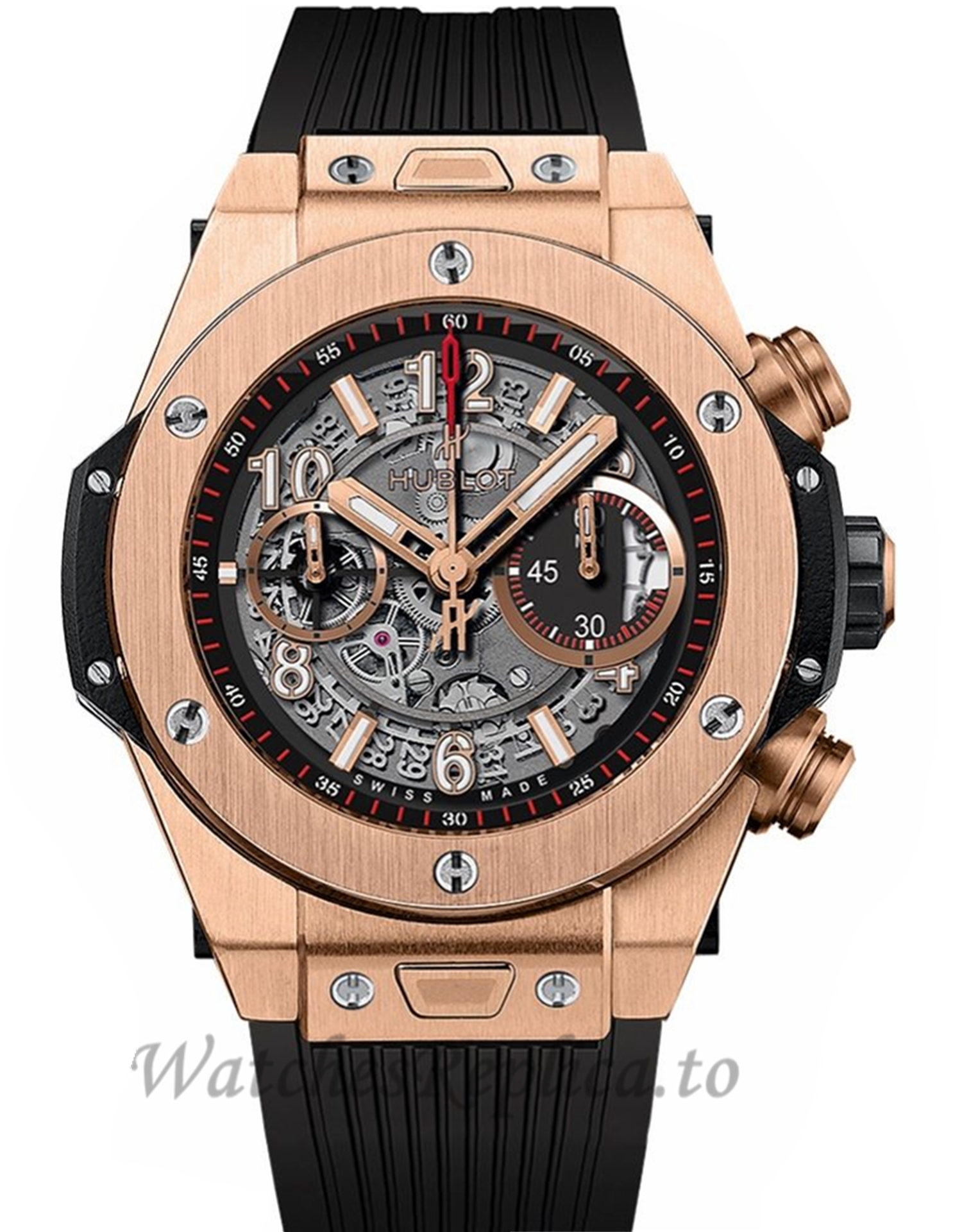 Replica Hublot Big Bang Automatic Unico King Gold Rose Gold Automatic 48MM Watch 411.OX.1180.RX - Replica Watches Shop