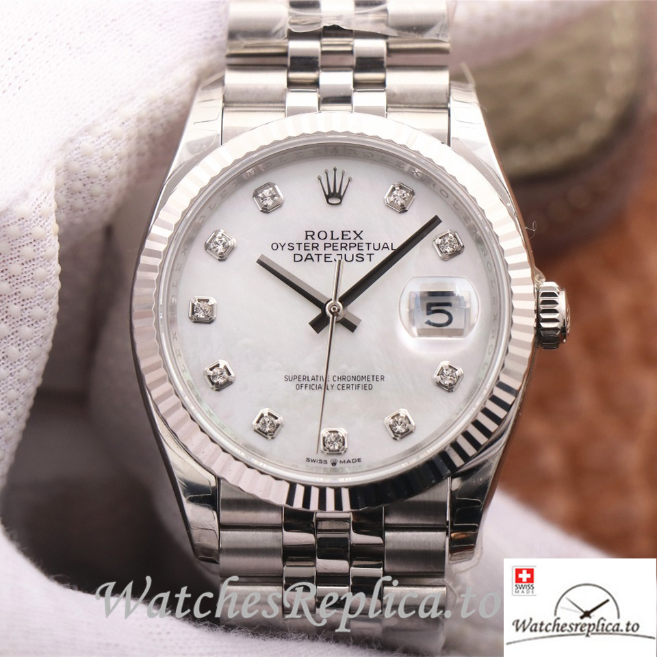 Swiss Rolex Datejust Replica 126233 Stainless steel strap 36MM - Replica Watches Shop