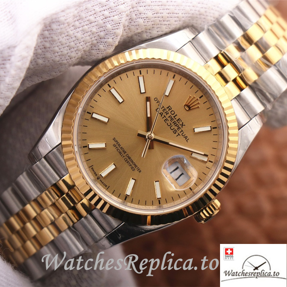 Swiss Rolex Datejust Replica 126233 Stainless steel strap 36MM - Replica Watches Shop